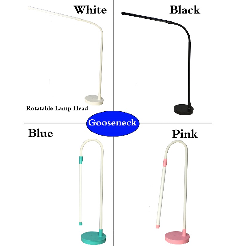 518 USB-operaattori Magnet Dimmable LED Work Table Reading Light Workshop Lampp Säädettävä Gooseneck Daylight 500K